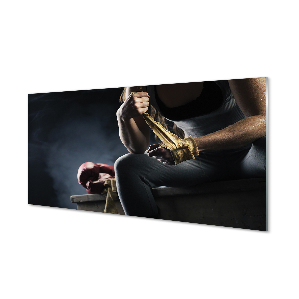 Quadro acrílico Luva de bandagem feminina