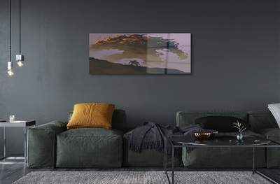 Quadro acrílico Homem uma figura assustadora com cabeças