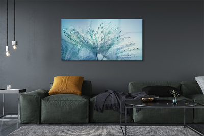 Pintura acrílica Macro de gotas de dente-de-leão