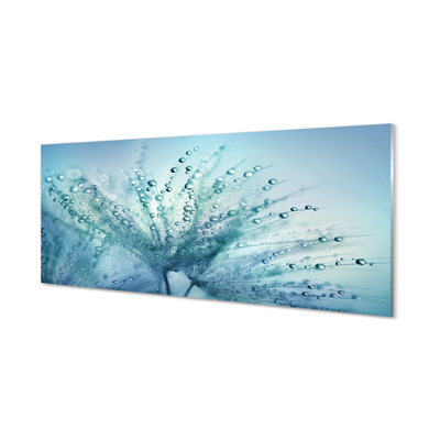 Pintura acrílica Macro de gotas de dente-de-leão