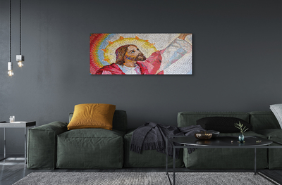 Quadro acrílico Jesus Mosaico