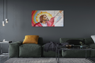 Quadro acrílico Jesus Mosaico