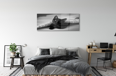 Quadro acrílico O gato debaixo das cobertas