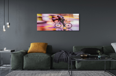 Quadro acrílico Bicicleta do homem da luz