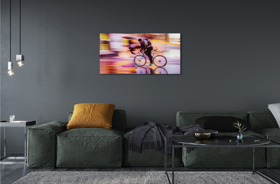 Quadro acrílico Bicicleta do homem da luz