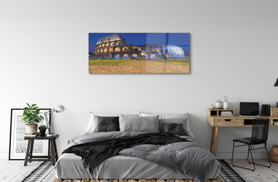 Quadro acrílico Pôr do sol em Roma, Coliseu