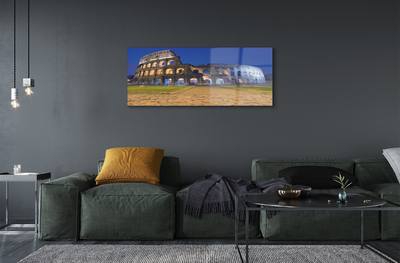 Quadro acrílico Pôr do sol em Roma, Coliseu