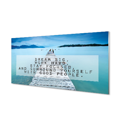 Pintura acrílica Panorama do mar