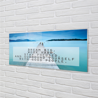 Pintura acrílica Panorama do mar