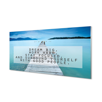 Pintura acrílica Panorama do mar