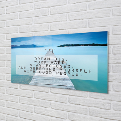 Pintura acrílica Panorama do mar