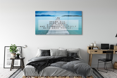 Pintura acrílica Panorama do mar