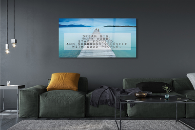 Pintura acrílica Panorama do mar