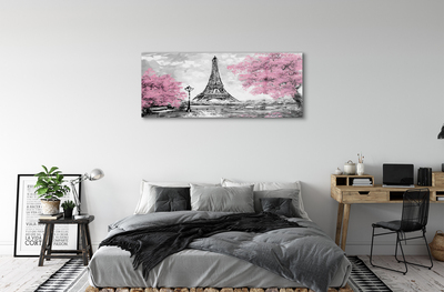 Quadro acrílico Árvores de Paris na primavera