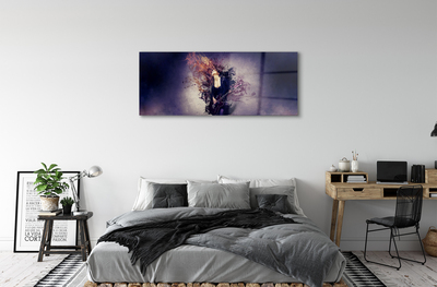 Quadro acrílico Partitura de guitarra feminina