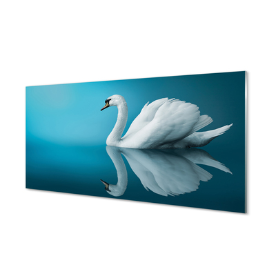 Pintura acrílica Cisne na água