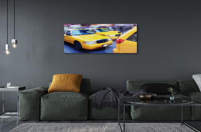 Quadro acrílico Cidade dos táxis amarelos