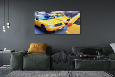 Quadro acrílico Cidade dos táxis amarelos