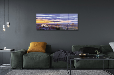 Quadro acrílico Pôr do sol no Rio Itália