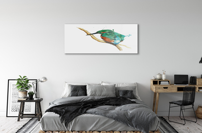 Quadro acrílico Papagaio pintado colorido