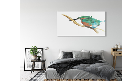 Quadro acrílico Papagaio pintado colorido