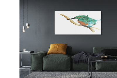 Quadro acrílico Papagaio pintado colorido