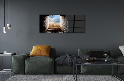 Pintura acrílica Escadas de sol