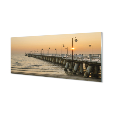 Quadro acrílico Cais do Mar de Gdańsk