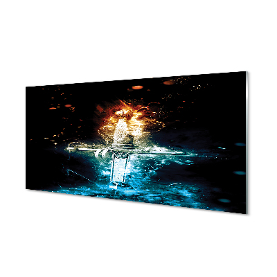 Pintura acrílica Espada de fumaça colorida