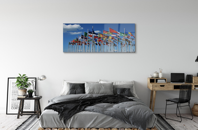 Pintura acrílica Várias bandeiras