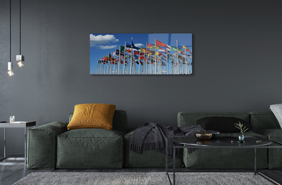 Pintura acrílica Várias bandeiras