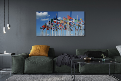 Pintura acrílica Várias bandeiras