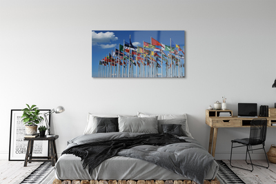 Pintura acrílica Várias bandeiras