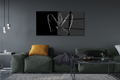 Quadro acrílico Pernas e braços de uma mulher