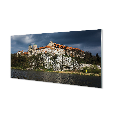 Pintura acrílica Castelo do Rio Cracóvia