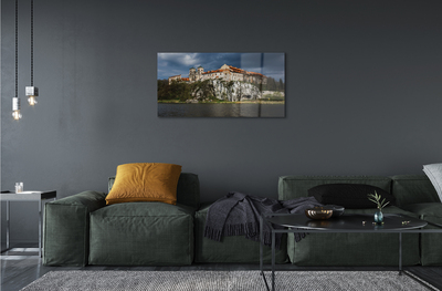 Pintura acrílica Castelo do Rio Cracóvia