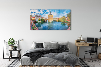 Quadro acrílico Pontes fluviais da Alemanha Cidade Velha