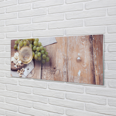 Pintura acrílica Um copo de nozes e uvas