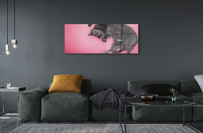 Pintura acrílica Gato deitado