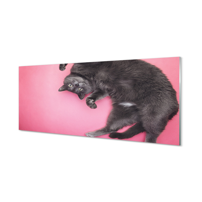 Pintura acrílica Gato deitado