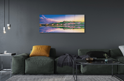 Pintura acrílica Alemanha Sunset River