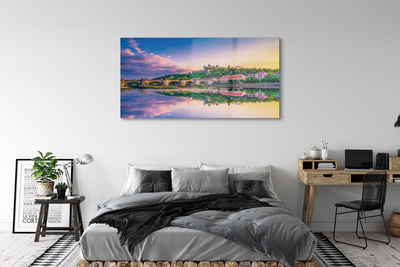 Pintura acrílica Alemanha Sunset River