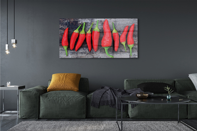 Quadro acrílico Pimentões vermelhos