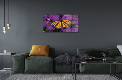 Pintura acrílica Flores de borboletas coloridas