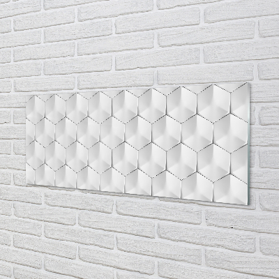 Pintura acrílica hexágonos 3D