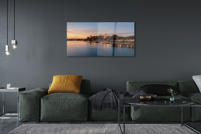 Quadro acrílico Castelo do Rio Sunset de Cracóvia