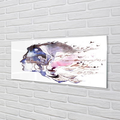 Pintura acrílica Imagem do rosto de um homem