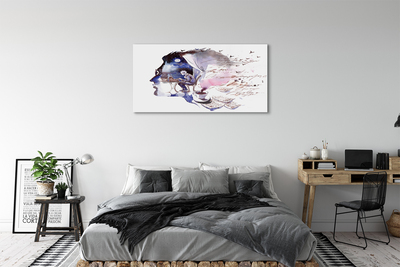 Pintura acrílica Imagem do rosto de um homem