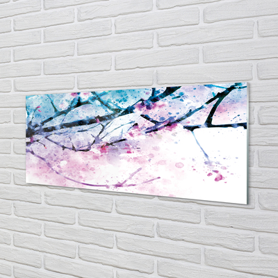 Quadro acrílico Céu de gravetos de árvore