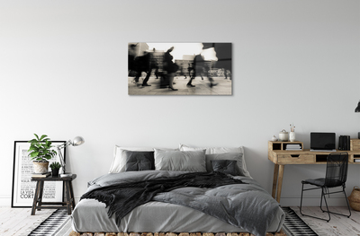 Pintura acrílica Pessoas da cidade